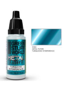 Акрилова фарба Green Stuff World Metal Filters: Turquoise Interference (17ml)