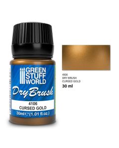 Акрилова фарба Green Stuff World Metallic Dry Brush Paints: Cursed Gold (30ml)