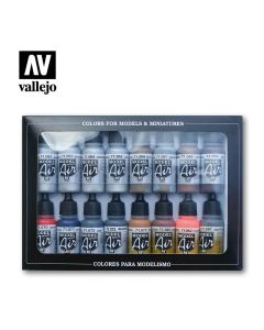Набір акрилових фарб Vallejo: Model Air: Metallic Effects