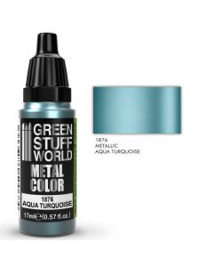 Акрилова фарба Green Stuff World Metallic Paint: Aqua Turquoise (17ml)