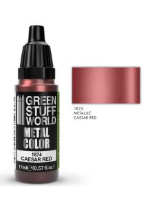 Акрилова фарба Green Stuff World Metallic Paint: Caesar Red (17ml)