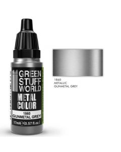 Акрилова фарба Green Stuff World Metallic Paint: Gun Metal Grey (17ml)