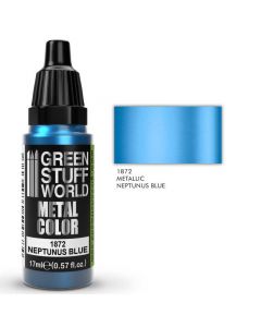 Акрилова фарба Green Stuff World Metallic Paint: Neptunus Blue (17ml)