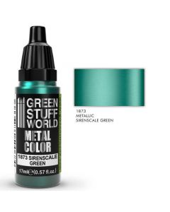 Акрилова фарба Green Stuff World Metallic Paint: Sirenscale Green (17ml)