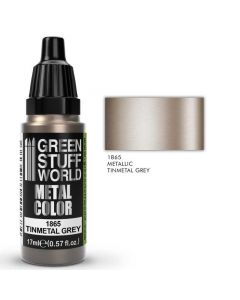 Акрилова фарба Green Stuff World Metallic Paint: Tinmetal Grey (17ml)