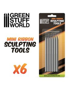 Набір інструментів Green Stuff World: 6x Mini Ribbon Sculpting Tool Set