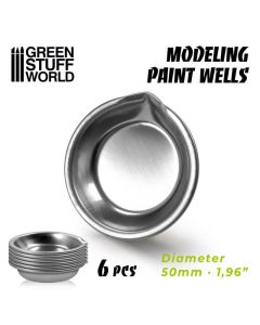 Форми для змішування фарб Green Stuff World: Modelling Paint Wells x6