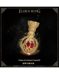 Срібна підвіска з позолотою Starforged Elden Ring Flask of Crimson Tears (Red)