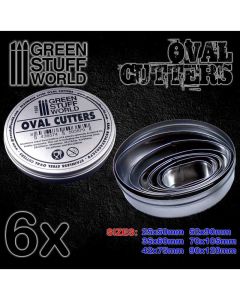 Набір різців Green Stuff World: Oval Cutters for Bases