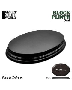 Деревʼяна підставка для мініатюр Green Stuff World: Oval Display Plinth 17x11 cm