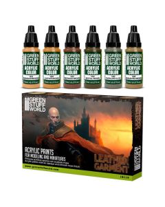 Набір акрилових фарб Green Stuff World: Paint Set - Leather Brown