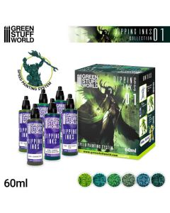 Набір акрилових чорнил Green Stuff World Dipping Ink: Dipping collection 01