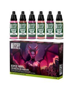 Набір акрилових фарб Green Stuff World: Paint Set - Evil Pink