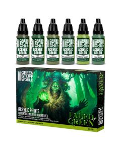 Набір акрилових фарб Green Stuff World: Paint Set - Faded Green