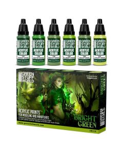 Набір акрилових фарб Green Stuff World: Paint Set - Bright Green