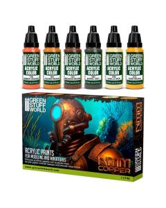 Набір акрилових фарб Green Stuff World: Paint Set - NMM Copper