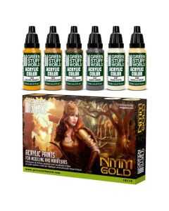 Набір акрилових фарб Green Stuff World: Paint Set - NMM Gold