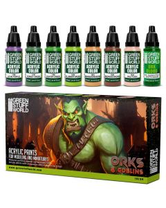 Набір акрилових фарб Green Stuff World: Paint Set - Orcs and Goblins