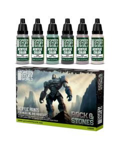 Набір акрилових фарб Green Stuff World: Paint Set - Rock & Stone