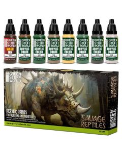 Набір акрилових фарб Green Stuff World: Paint Set - Savage Reptiles