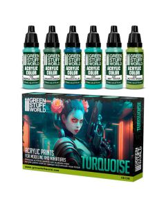 Набір акрилових фарб Green Stuff World: Paint Set - Turquoise