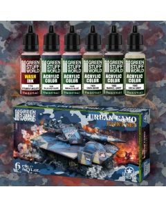 Набір акрилових фарб Green Stuff World: Paint Set - Urban Camo