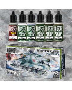 Набір акрилових фарб Green Stuff World: Paint Set - Winter Camo