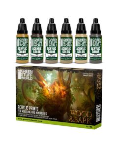 Набір акрилових фарб Green Stuff World: Paint Set - Wood n Bark