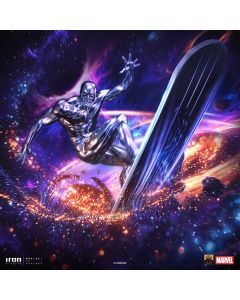 Колекційна статуетка Iron Studios: Statue Silver Surfer Deluxe - Infinity Gauntlet Diorama - BDS Art Scale 1/10