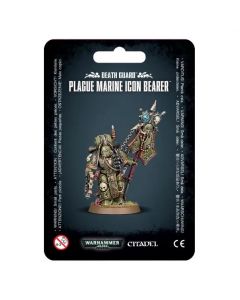 Мініатюра Warhammer 40000 Death Guard: Plague Marine Icon Bearer
