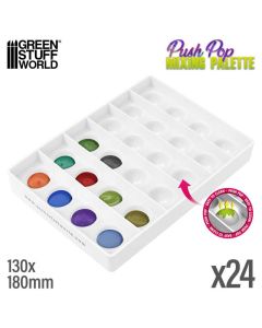 Силіконова палітра з ефектом Push&Pop Green Stuff World: Push Pop Mixing Palette