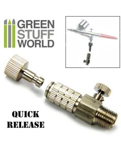 Швидкороз'ємний адаптер для аерографа Green Stuff World: QuickRelease Adaptor with Air Flow Control 1/8