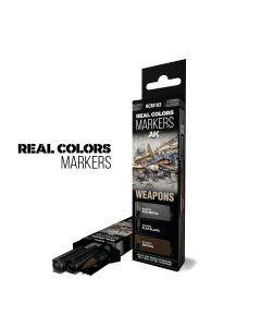 Набір акрилових маркерів AK Interactive Real Colors Markers Set: Weapons