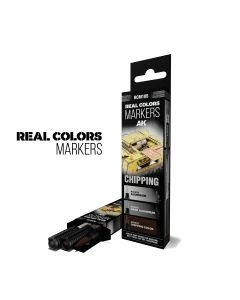 Набір акрилових маркерів AK Interactive Real Colors Markers Set: Chipping