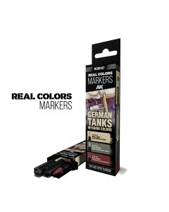 Набір акрилових маркерів AK Interactive Real Colors Markers Set: German Tanks Interior Colors