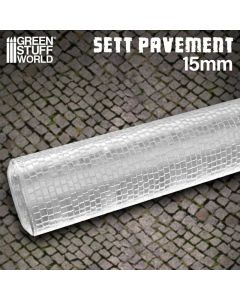 Текстурний валик Green Stuff World: Rolling Pin Sett Pavement 15mm