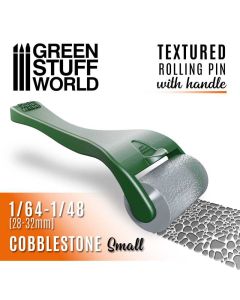 Текстурний валик з ручкою Green Stuff World: Rolling pin with Handle Cobblestone Small