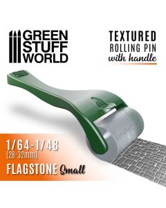 Текстурний валик з ручкою Green Stuff World: Rolling pin with Handle Flagstone Small