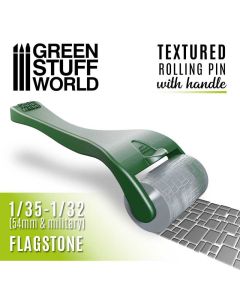 Текстурний валик з ручкою Green Stuff World: Rolling pin with Handle Flagstone 