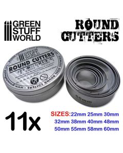 Набір різців Green Stuff World: Round Cutters for Bases