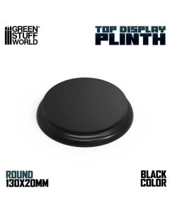 Деревʼяна підставка для мініатюр Green Stuff World: Round Top Display Plinth 130mm