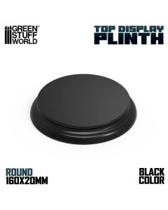 Деревʼяна підставка для мініатюр Green Stuff World: Round Top Display Plinth 160mm