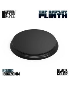 Деревʼяна підставка для мініатюр Green Stuff World: Round Top Display Plinth 180mm
