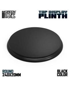 Деревʼяна підставка для мініатюр Green Stuff World: Round Top Display Plinth 240mm