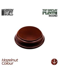 Деревʼяна підставка для мініатюр Green Stuff World: Round Wood display bases 4x4 cm - Hazelnut