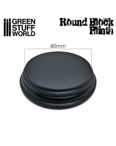 Деревʼяна підставка для мініатюр Green Stuff World: Round Top Display Plinth 8cm