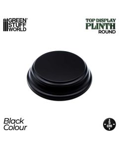 Деревʼяна підставка для мініатюр Green Stuff World: Round Wood display bases 5x5 cm - Black