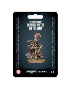 Мініатюра Warhammer 40000 Death Guard: Scribbus Wretch, the Tallyman