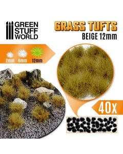 Пучки трави Green Stuff World: Grass Tufts - 12mm Self-Adhesive - Beige