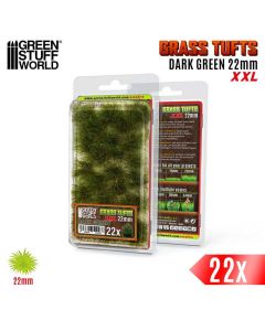 Пучки трави Green Stuff World: Grass Tufts XXL - 22mm Self-Adhesive - Dark Green